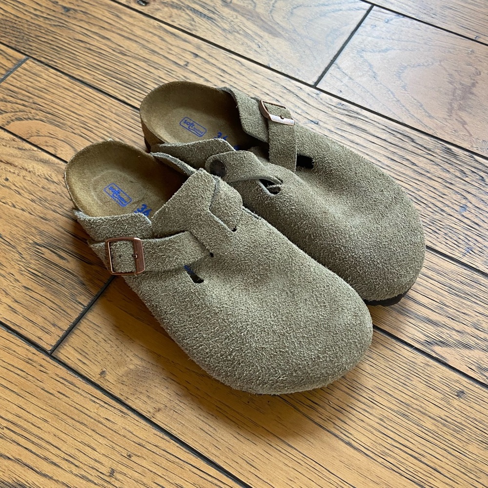 Birkenstock Boston Soft Footbed Suede NWOT
